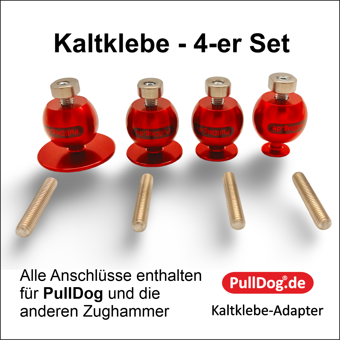 Kaltklebe-Adapter 4er-Set (15mm, 23mm, 30mm, 40mm)
